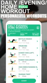 daily /evening/ home workout iphone screenshot 2