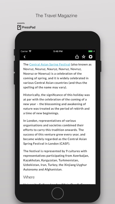 The Travel Magazine iPhone screenshot 2 - Travel app
