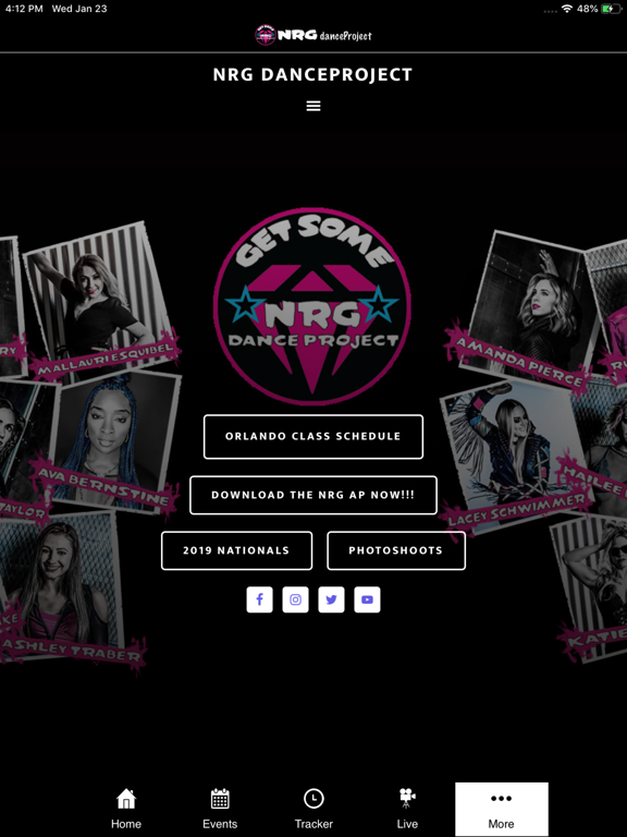 NRGdanceProject iPad screenshot 6 - Entertainment app