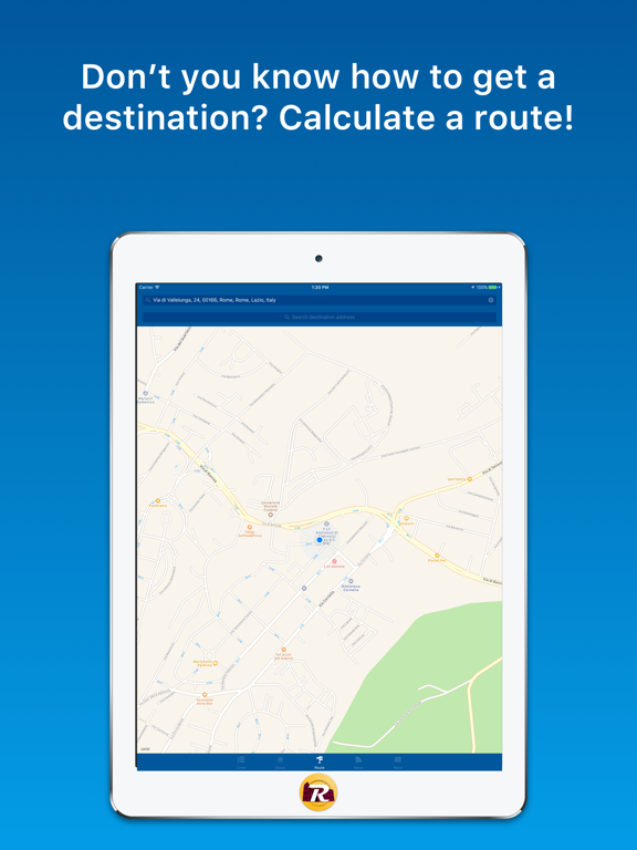 Gira Roma - Public Transport iPad screenshot 4 - Navigation app