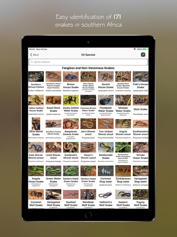 Screenshot #2 for eSnakes Southern Africa