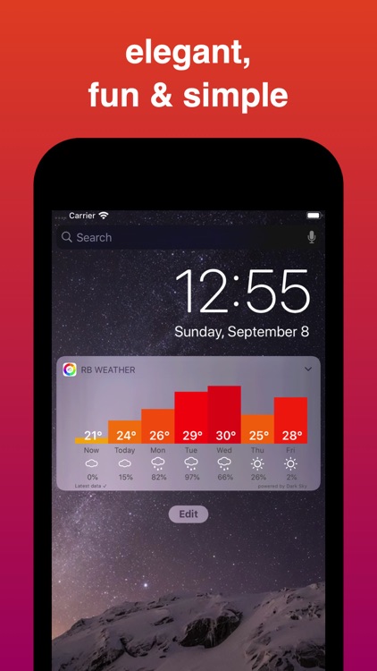 Rainbow Weather Widget