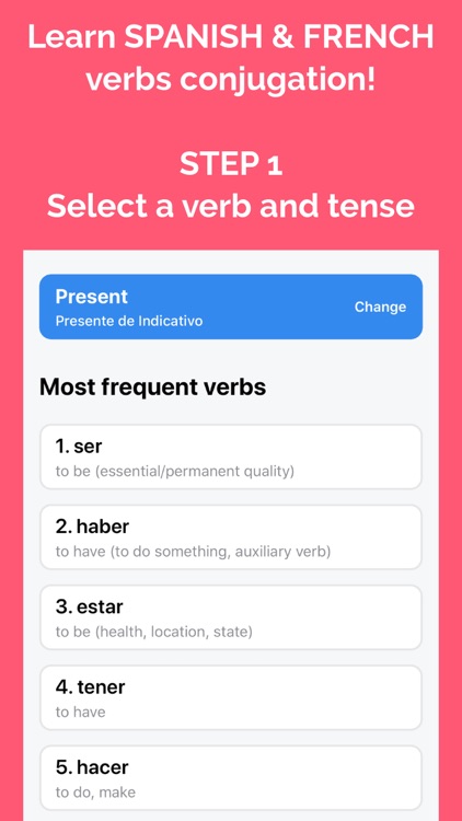 Learn Spanish & French Verbs