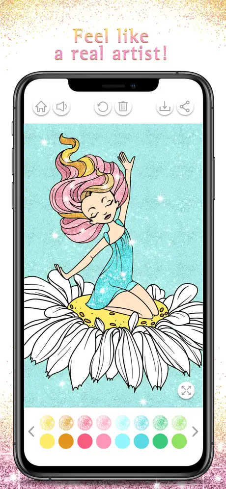 Princess Coloring Book Sparkle