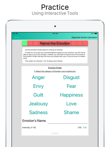 DBT Emotion Regulation Tools - náhled
