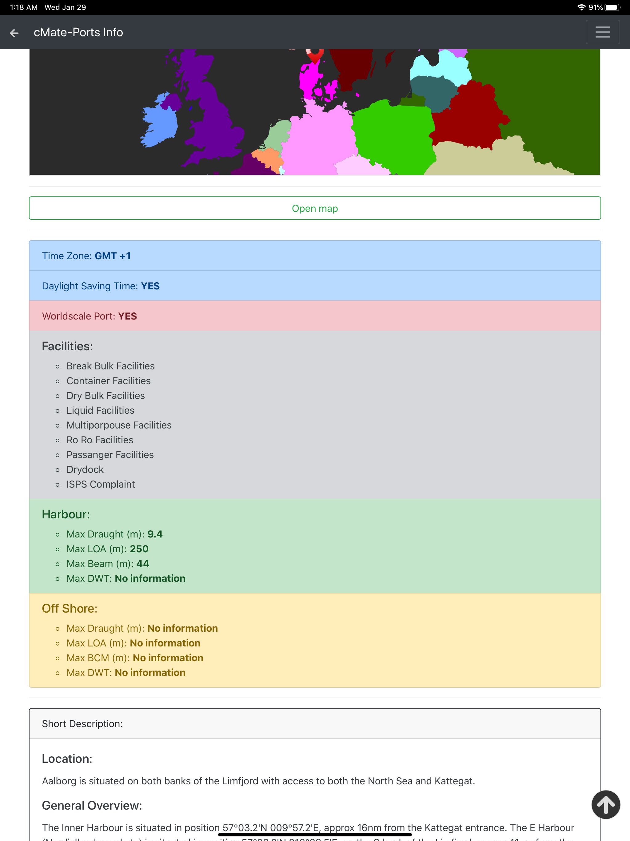 cMate-Ports Info