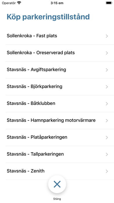 Värmdö Hamnar Parkering Screenshot