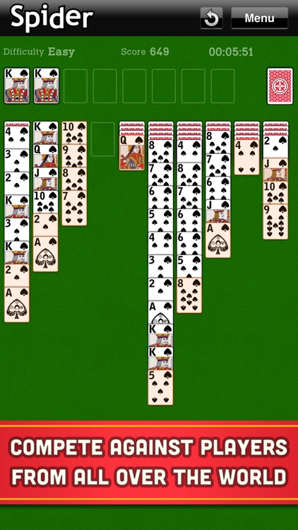Spider Solitaire Classic Cards screenshot-3