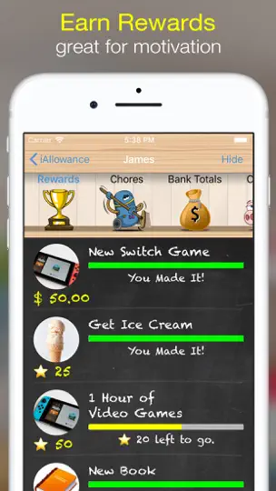 Captura de pantalla de IAllowance Lite With Chores en iPhone 4