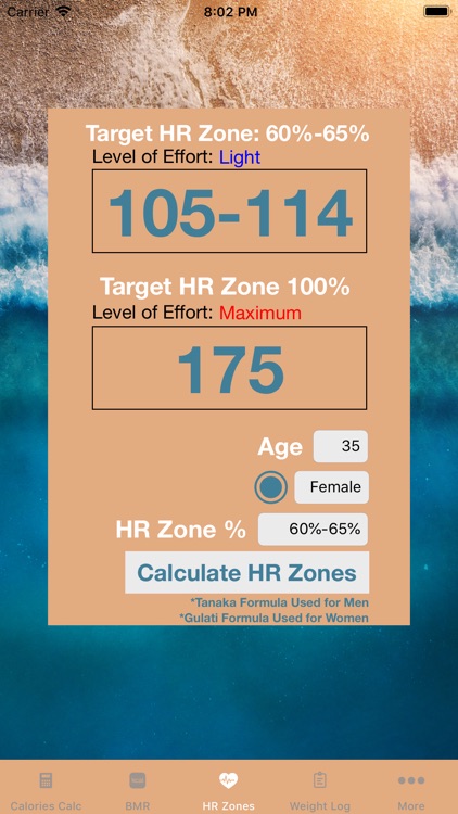 Calories Burned by Heart Rate