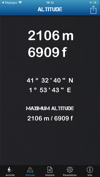 Screenshot #2 pour Altimètre Pro Hors ligne