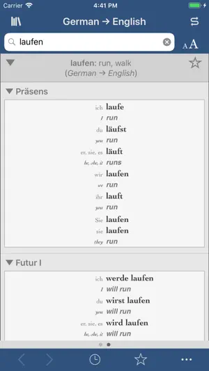 Ultralingua German-English screenshot 2