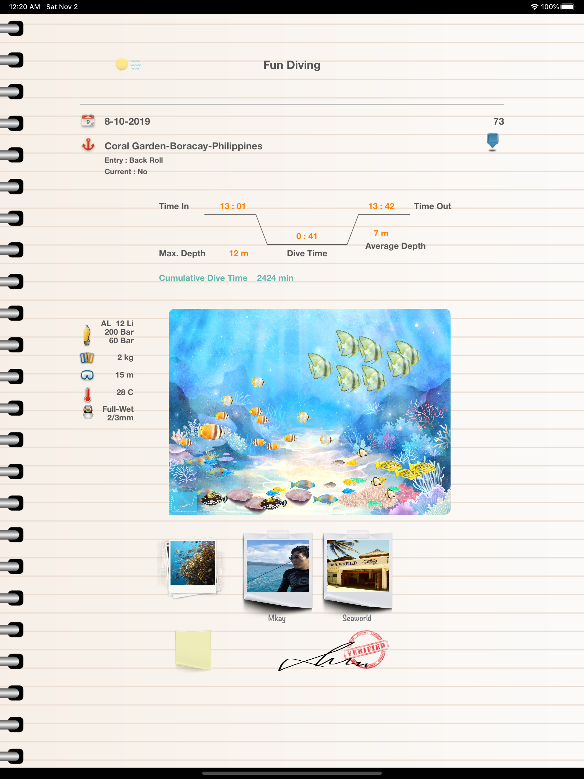Dive Diary