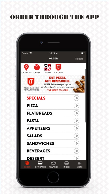 Round Table Pizza Rewards