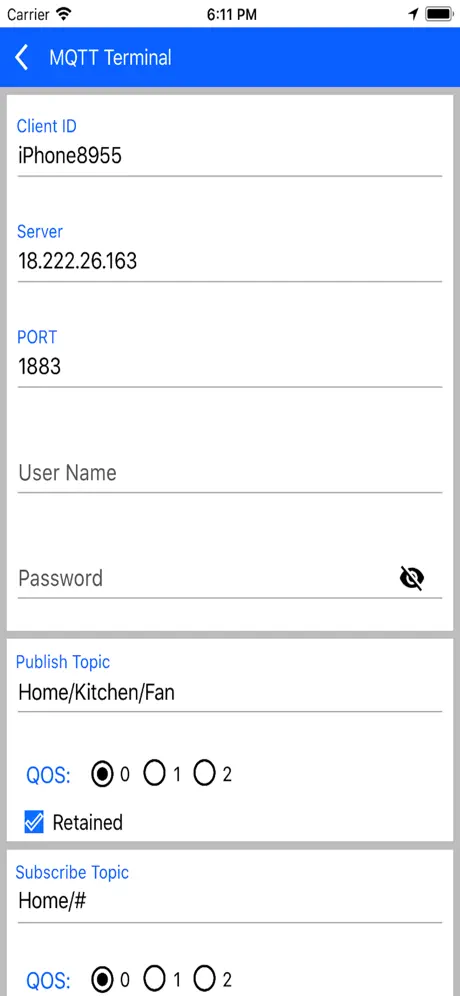 MQTT Terminal
