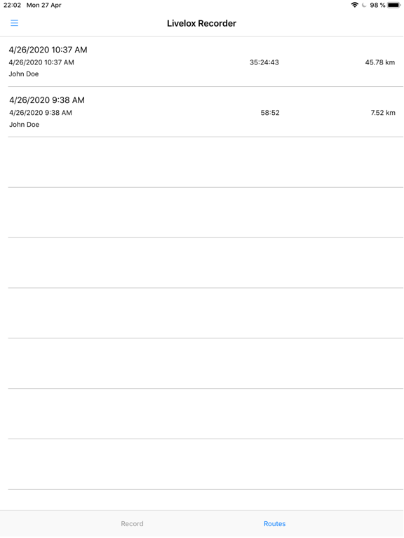 Screenshot #5 pour Livelox Recorder