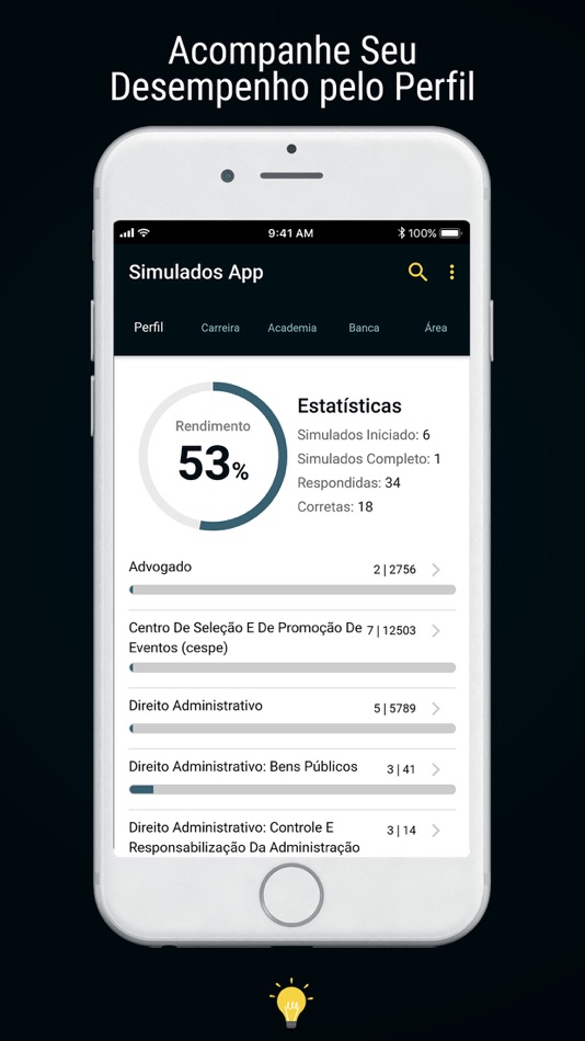 #1. Simulados App (iOS) 由: Mito Games