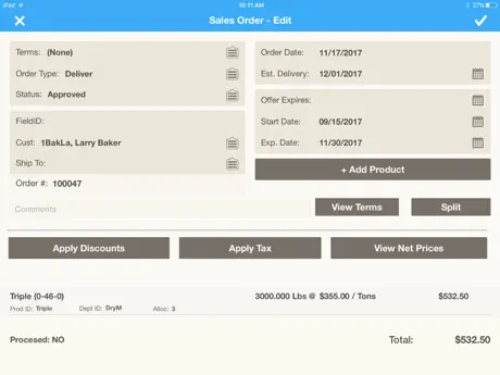 Agvance Sales