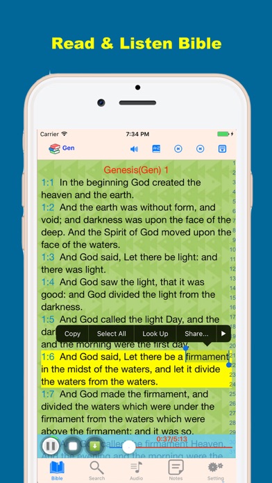 Screenshot #1 pour Audio de la Sainte Bible