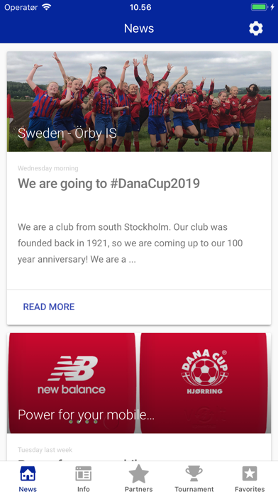 Dana Cup Hjørring. Screenshot