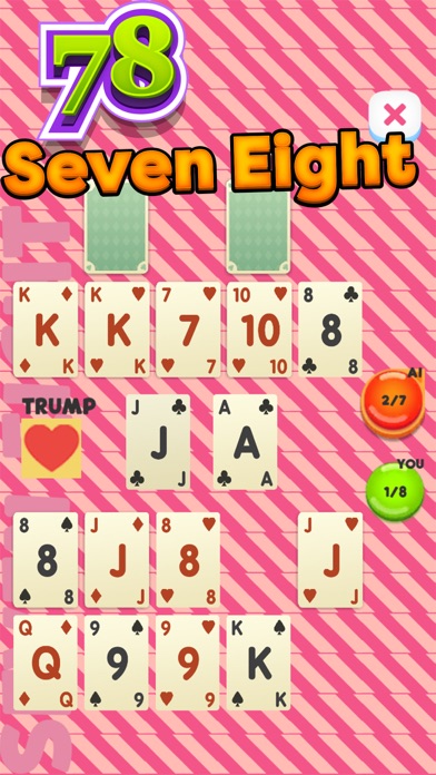 Seven Eight 78 Card Game Screenshot