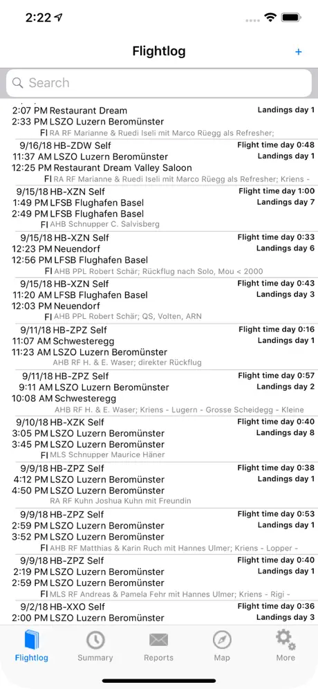 ROTAIR FlightLog