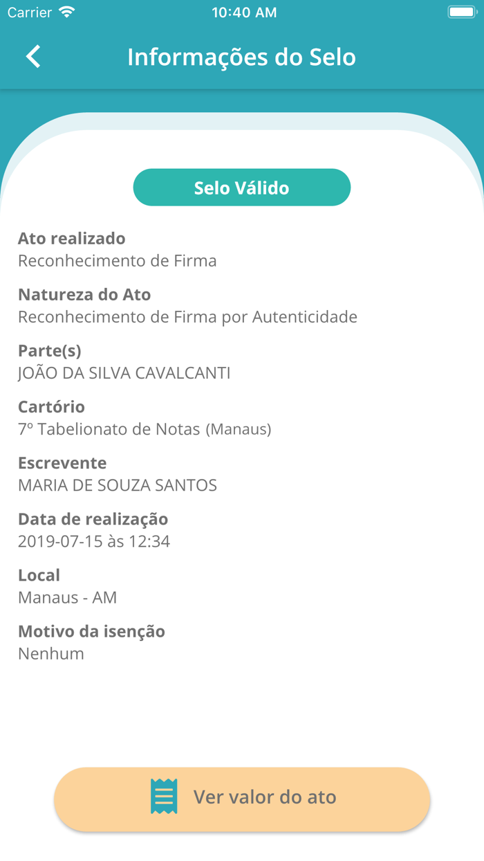 Selo Eletrônico Amazonas