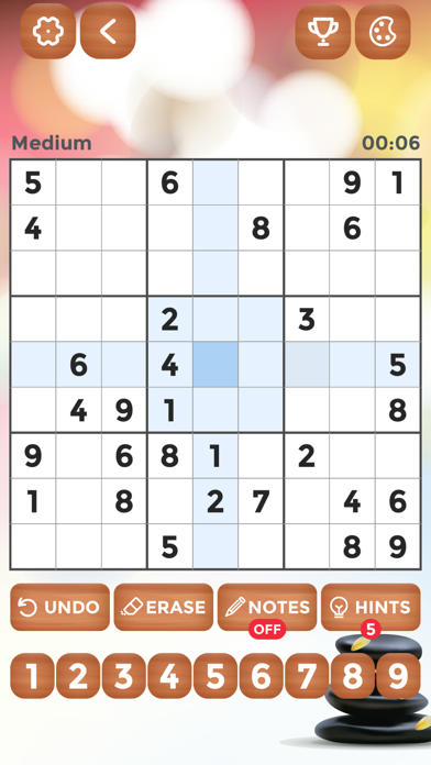 Sudoku :-) iPhone screenshot