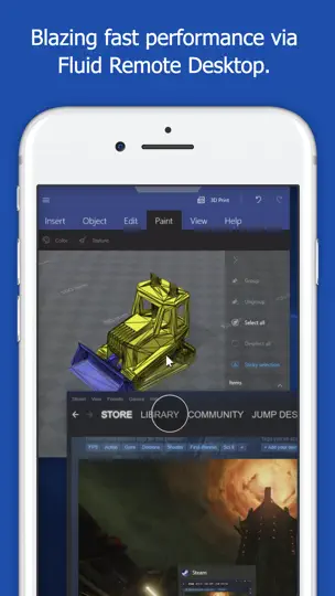 Captura de pantalla de Jump Desktop (RDP, VNC, Fluid) en iPhone 5