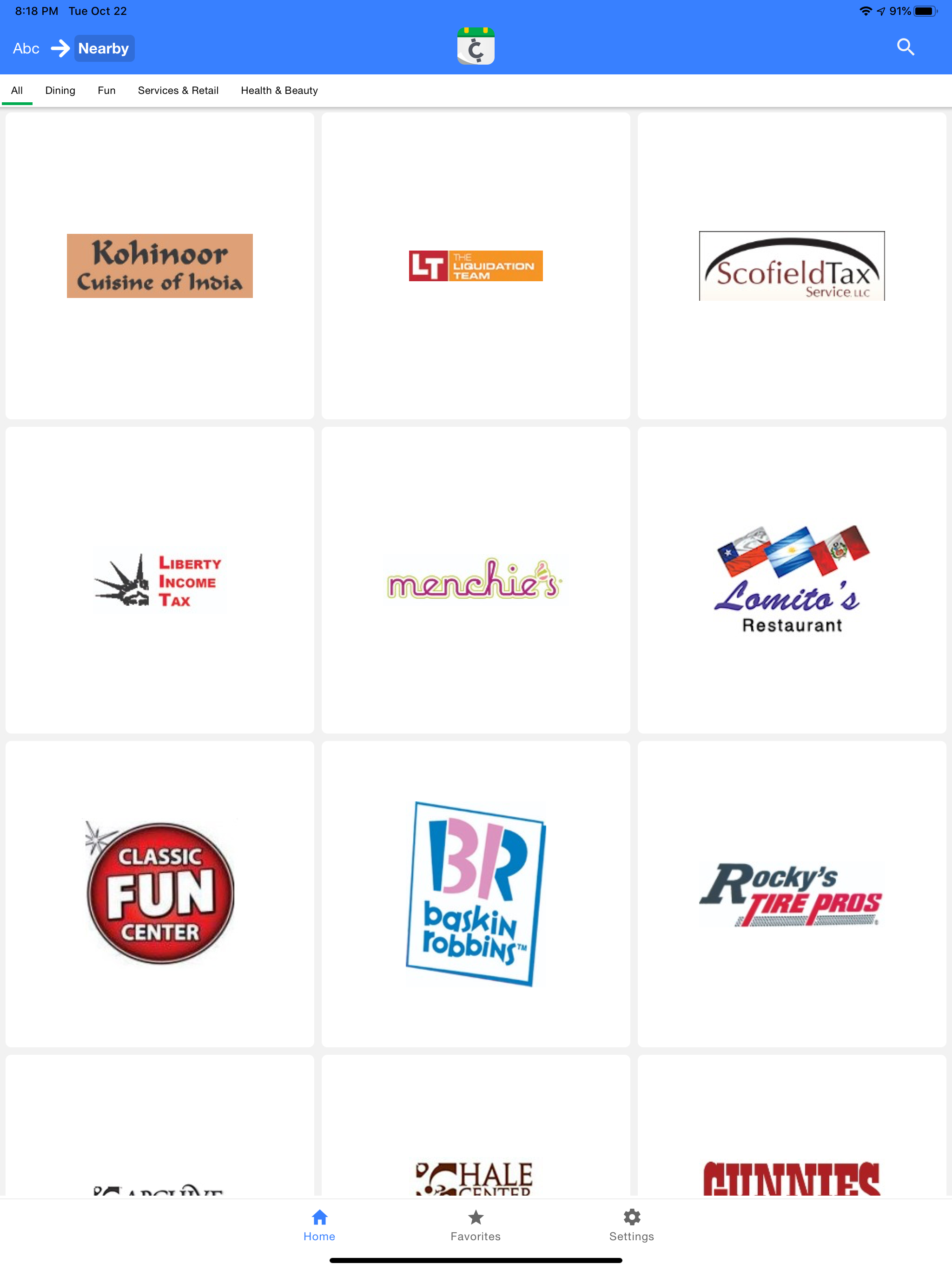 Coupon Calendar