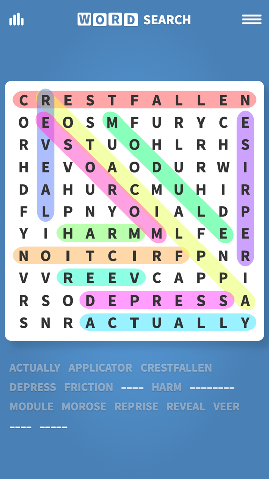 #5. Word Search Puzzles ·· (iOS) By: Matthew Murphy