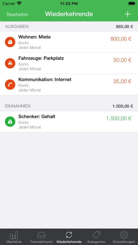 Meine Ausgaben screenshot 5 of 6