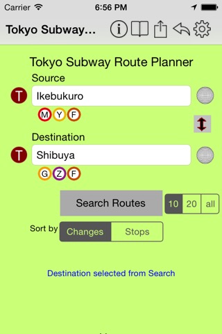 Tokyo Subway Route Plannerのおすすめ画像1
