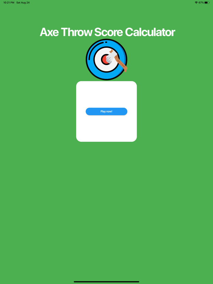 Axe Throwing Score Calculator