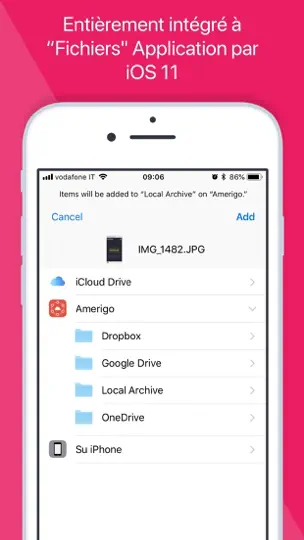 Capture d'écran de Amerigo - File Manager sur iPhone 7