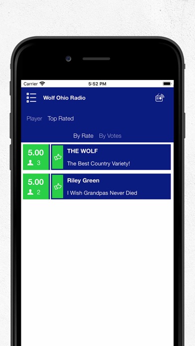 Wolf Ohio Radio Screenshot