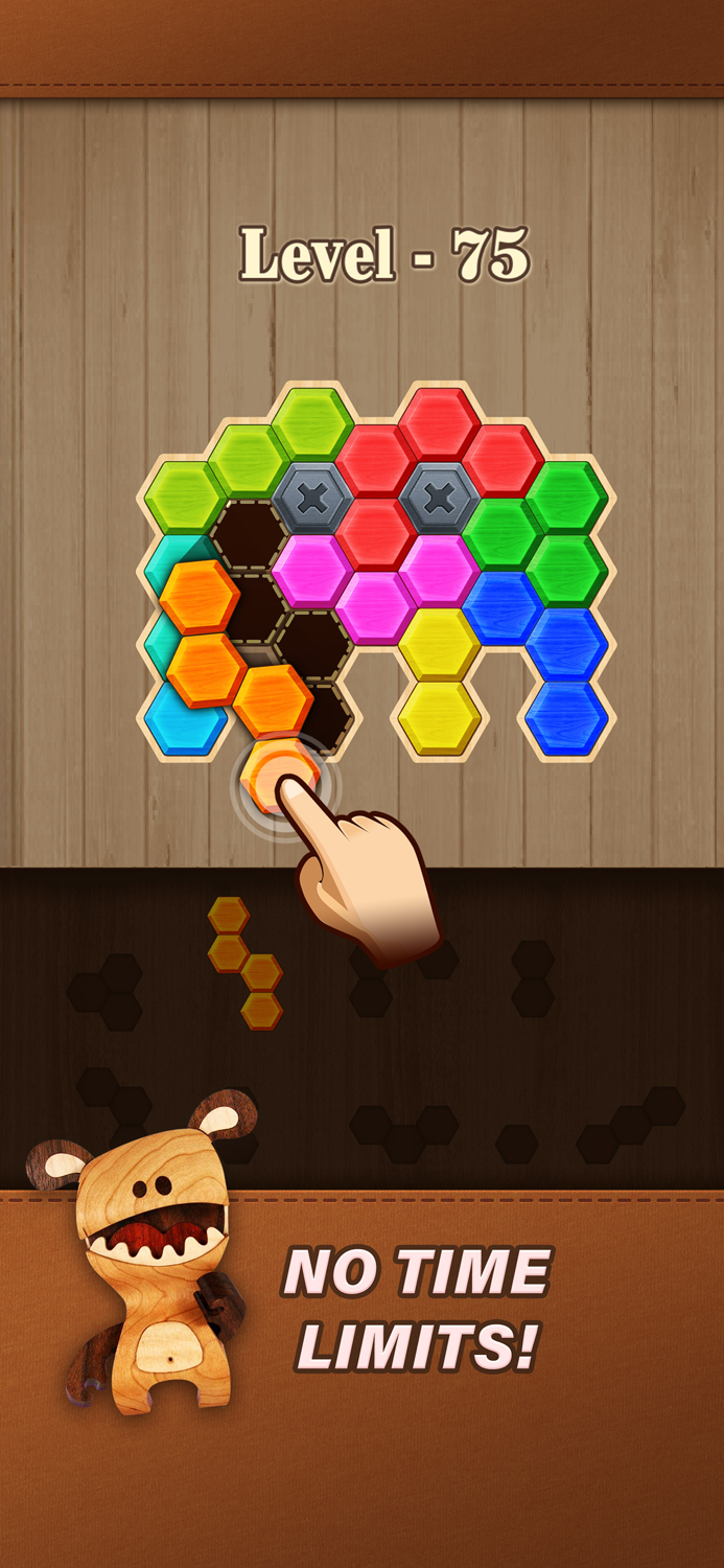 Block Hexa Puzzle Wooden Game