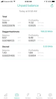 nicestats pro: nicehash iphone screenshot 2