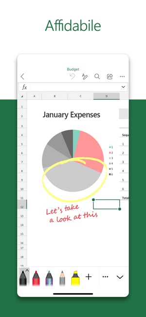 Microsoft Excel su App Store