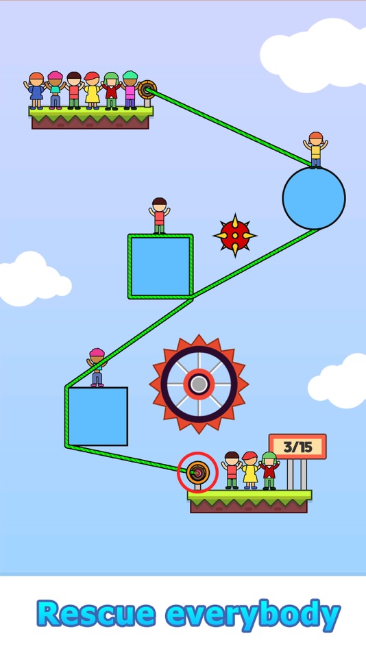 #6. Rope Hero -Puzzle Physics Game (iOS) 由: RICE BALL HONGKONG LIMITED
