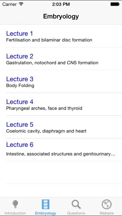 Embryology Lectures screenshot-4