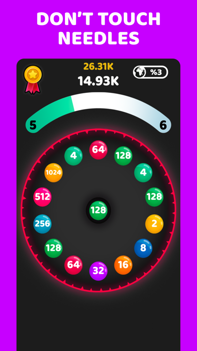 screenshot of 2048 Circle Blast 5