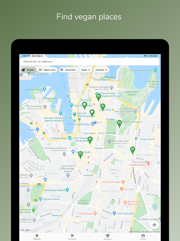 Herbimore iPad screenshot 1 - Food & Drink app