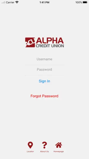 Alpha CU Mobile Banking screenshot 1