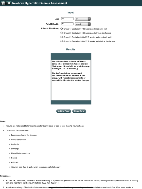 Screenshot #5 for EBMcalc Pediatrics