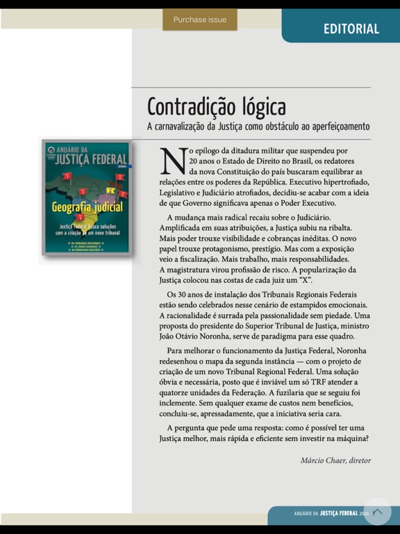 Anuário da Justiça iPad screenshot 7 - Reference app