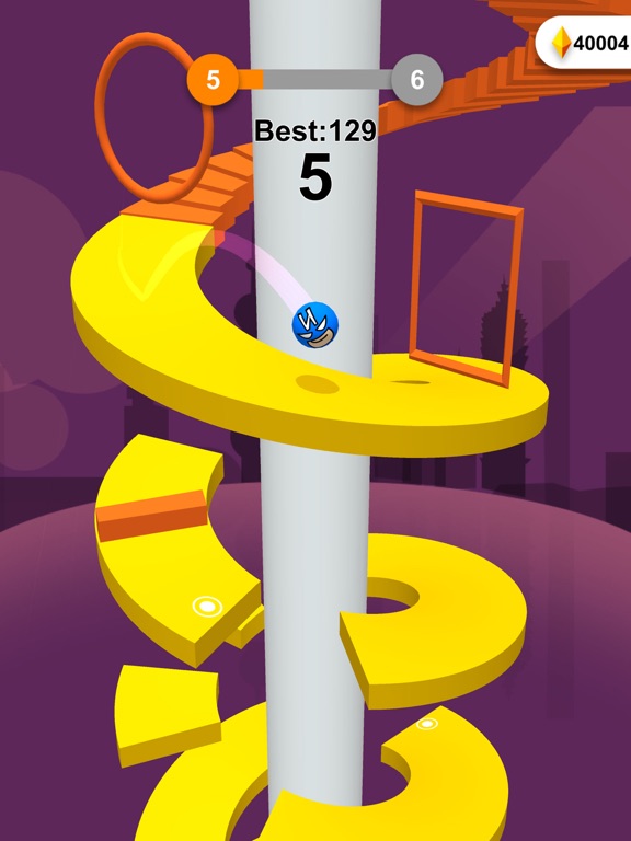 Jump Ball-Bounce On Tower Tile iPad screenshot 6 - Games app