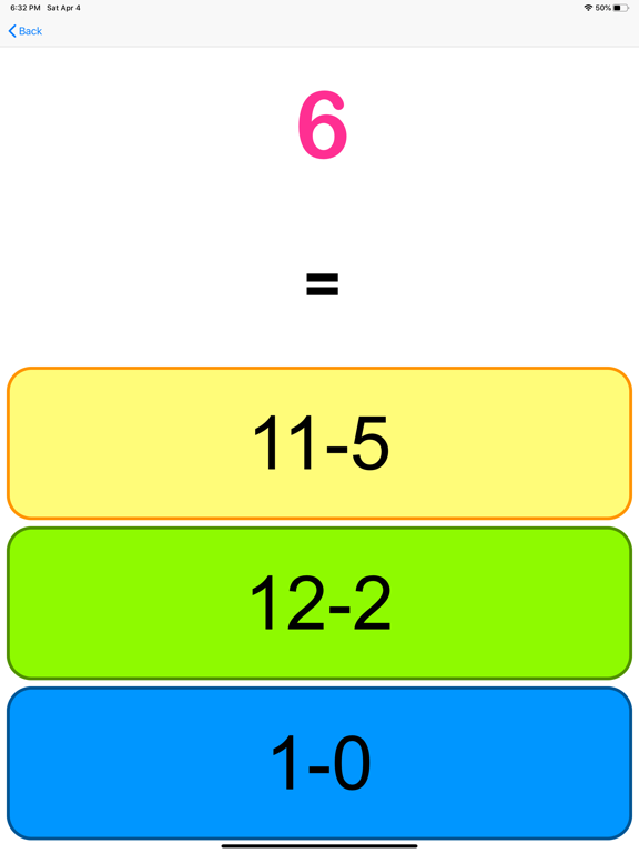 Maths for Kids-Dots Calculator iPad screenshot