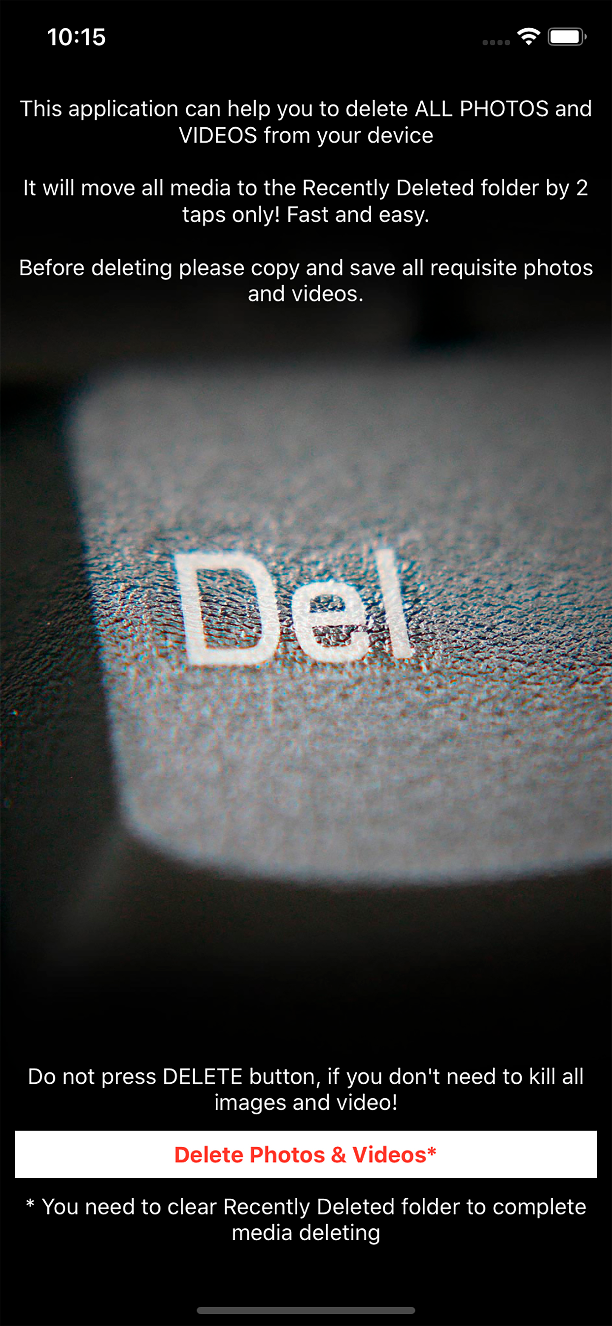 Photo Deleter screenshot 2