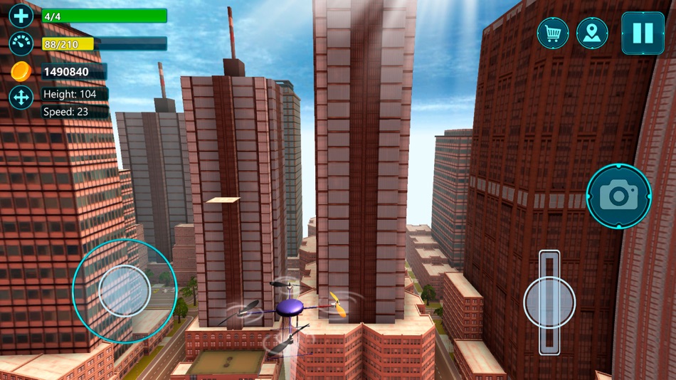 #5. Quadcopter Drone Simulator (iOS) Podle: Tayga Games OOO